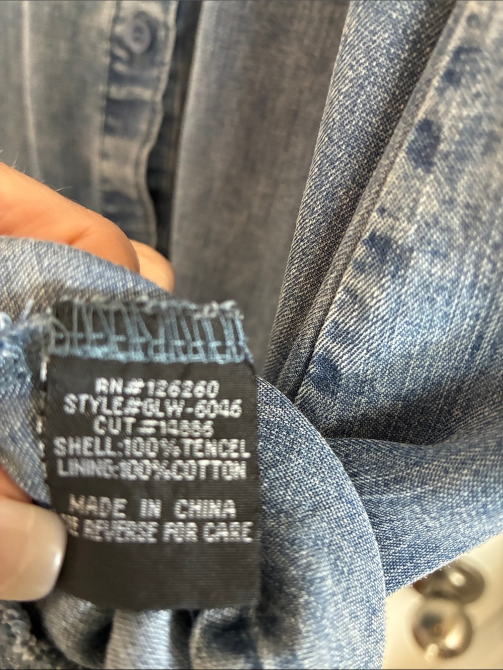 Coastal Cowgirl Chambray Ruffle Denim Dress Boho - Picture 8 of 9